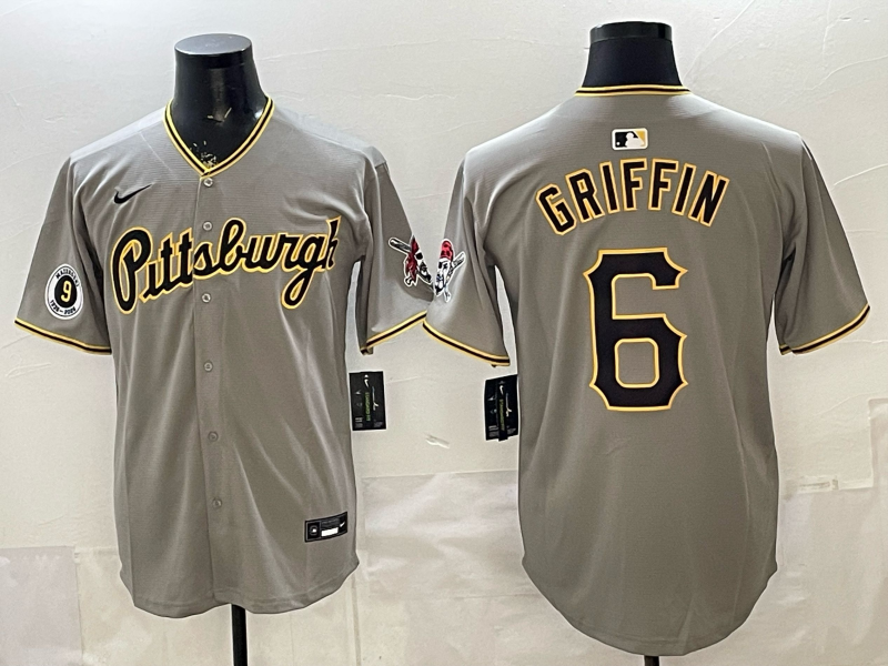 Men Pittsburgh Pirates #6 Griffin grey Game 2026 Nike MLB Jersey 0401003